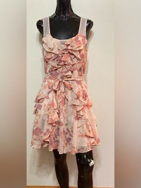 Floral Ruffle Tie-Waist Sundress - Pink
Item# TSd25